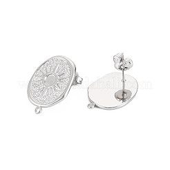 Фурнитура для сережек-гвоздиков из нержавеющей стали 304 STAS-N097-237P