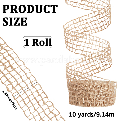 Плетеная лента из мешковины OCOR-WH20006-48