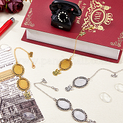 DIY ovale & Engel Legierung Graduierung Kappe Fransen Anhänger Dekoration Herstellung Kits&nbsp;HJEW-DC00044