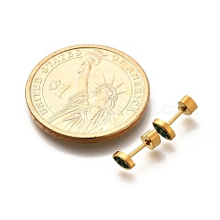 Серьги-гвоздики из нержавеющей стали 304 с ионным покрытием (IP)&nbsp;EJEW-A118-13G-01