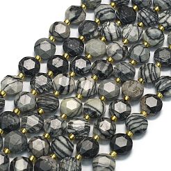 Бусины из натурального черного камня G-C116-A147-01