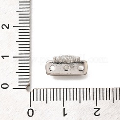 Латунные прозрачные распорные планки из кубического циркония&nbsp;KK-C031-49P