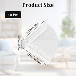 40 Stück transparente Silikon-Antikollisionsschutzecke&nbsp;AJEW-CN0005-85