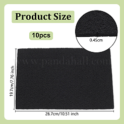 レンジフードスポンジフィルター  活性炭  長方形  267x197x4.5mm&nbsp;AJEW-WH0248-995A