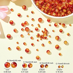 400 шт. 4 вида стеклянных бусин с эффектом кракле CCG-YW0001-20A