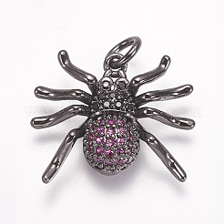 Латунные микро проложить кубического циркония подвески ZIRC-A009-03B