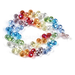 Стеклянные бусины с гальваническим покрытием &nbsp;EGLA-B009-01B