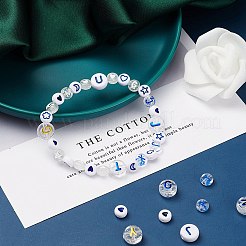 Kit fai da te per la creazione di braccialetti con lettere e perline&nbsp;DIY-YW0004-29