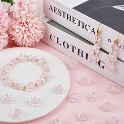 120 шт. Прозрачные акриловые бусины TACR-SP0001-11B