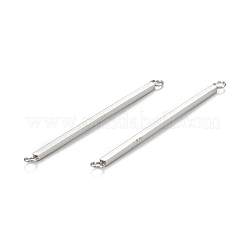 変色しにくい304ステンレススチールリンクコネクター  直方体の  ステンレス鋼色  41x3x1.5mm  穴：1.8mm&nbsp;STAS-Z034-16A-P
