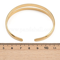 Браслеты-манжеты из нержавеющей стали 304 для женщин&nbsp;BJEW-B147-02G