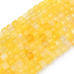 Естественный желтый агат бисер нитей&nbsp;G-F797-A25-01