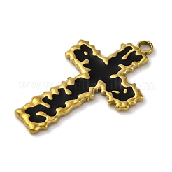 Подвески из нержавеющей стали 304 с черной эмалью&nbsp;LS-STAS-U018-02G