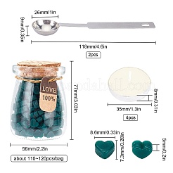 Kits de partículas de cera de sellado para sello de sello retro&nbsp;DIY-CP0003-60P