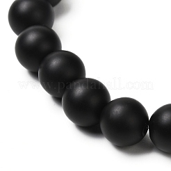 Bracelet extensible perles rondes en pierres naturelles mélangées&nbsp;BJEW-JB06879