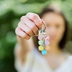 Персиковый акриловый кулон брелок KEYC-DR0001-07