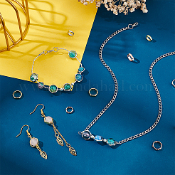 60шт. 6-х стильная латунная рамка для бусин KK-PH0004-19