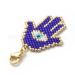 Плетеный кулон из японского бисера HJEW-MZ00001