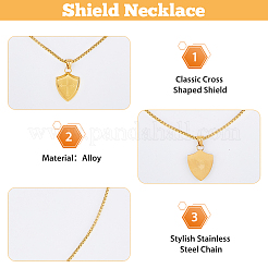 3шт. 3-х цветный комплект из ожерелий с подвесками из нержавеющей стали NJEW-FI0001-55