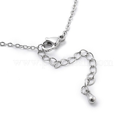 Латунный прозрачный кубический цирконий цветок подвеска ожерелье NJEW-C077-01P