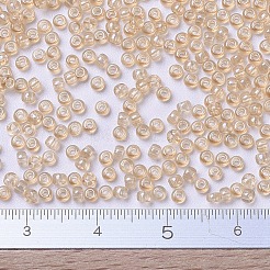 MIYUKIラウンドロカイユビーズ  日本製シードビーズ  11/0  （rr161)透明キャメル  11/0  2x1.3mm  穴：0.8mm  約50000個/ポンド&nbsp;SEED-G007-RR0161