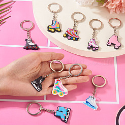 9 шт. 9 стиля коньки ПВХ подвеска брелок&nbsp;KEYC-TA0001-59