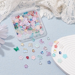 4 стиль гальванических стеклянных бусин&nbsp;EGLA-YW0001-27