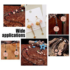 Гальванические бусины из натуральной лавы G-AR0002-77B