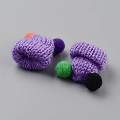Handgefertigte Puppenmütze aus Polyester&nbsp;AJEW-WH0348-354F