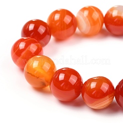 Натуральный полосатый агат / полосатые агатовые бусы G-G582-C