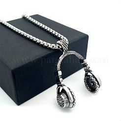 Винтажные хип-хоп подвески в виде наушников из нержавеющей стали 304 для мужчин и женщин.&nbsp;NI7157