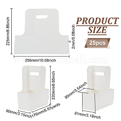 Коробка из крафт-бумаги для подставки для напитков ABAG-WH0035-069