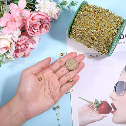 Пластиковые цепочки из искусственного жемчуга KY-WH0051-25B