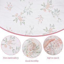 Сетчатая вышитая кружевная ткань OCOR-WH0082-22