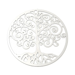 Не тускнеющие филигранные подвески из нержавеющей стали 201 STAS-K257-20P