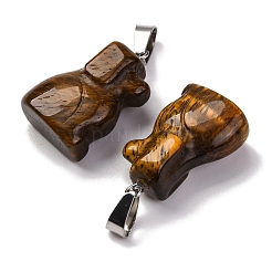 Природных тигровый глаз подвески&nbsp;G-B127-07P-03