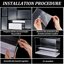 Прозрачная пластиковая витрина для минифигурок&nbsp;ODIS-WH0025-142A