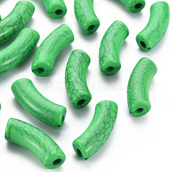 Perles acryliques craquelées opaques&nbsp;MACR-S372-001N-007