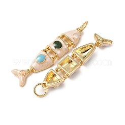 Латунь эмаль подвески&nbsp;KK-C143-44A-G03