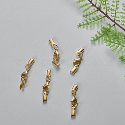 ブラスクリップはロブスタークロークラップで終わる  ジュエリーには素敵な  ミックスカラー  33x5mm  30セット / カラー  60セット /箱  梱包箱：6.4x6.3x2cm&nbsp;KK-YW0001-06