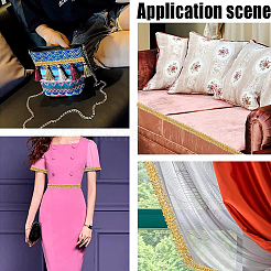 15 ярд металлизированной кружевной отделки&nbsp;OCOR-GF0003-23B