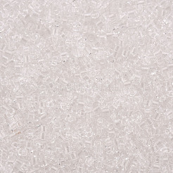 Прозрачные стеклянные цилиндрические бусины SEED-S047-I-007