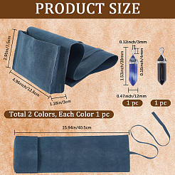 2 sac de rangement en velours double face pour cartes de tarot&nbsp;ABAG-CN0001-36