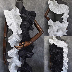 3 ярд полиэфирной плиссированной ленты OCOR-WH0082-167