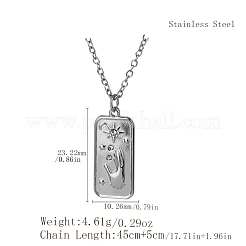 Богемия винтажная нержавеющая сталь кристалл горный хрусталь карта таро с рукой звезда луна кулон ожерелья HG1148-2