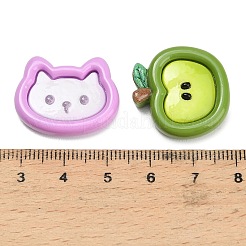 Kawaii-Cabochons aus undurchsichtigem Harz&nbsp;RESI-C074-01