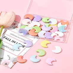 40шт УФ-покрытие непрозрачные акриловые бусины&nbsp;OACR-FS0002-29