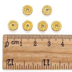 Латунные бусины-разделители из хрусталя класса А&nbsp;RB-A006-8MM-G