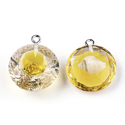 Подвески из прозрачной эпоксидной смолы&nbsp;CRES-N025-11C