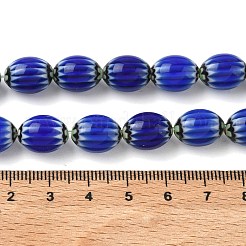 Handgefertigte ovale Millefiori-Glasperlenstränge&nbsp;LK-Z001-01A-02